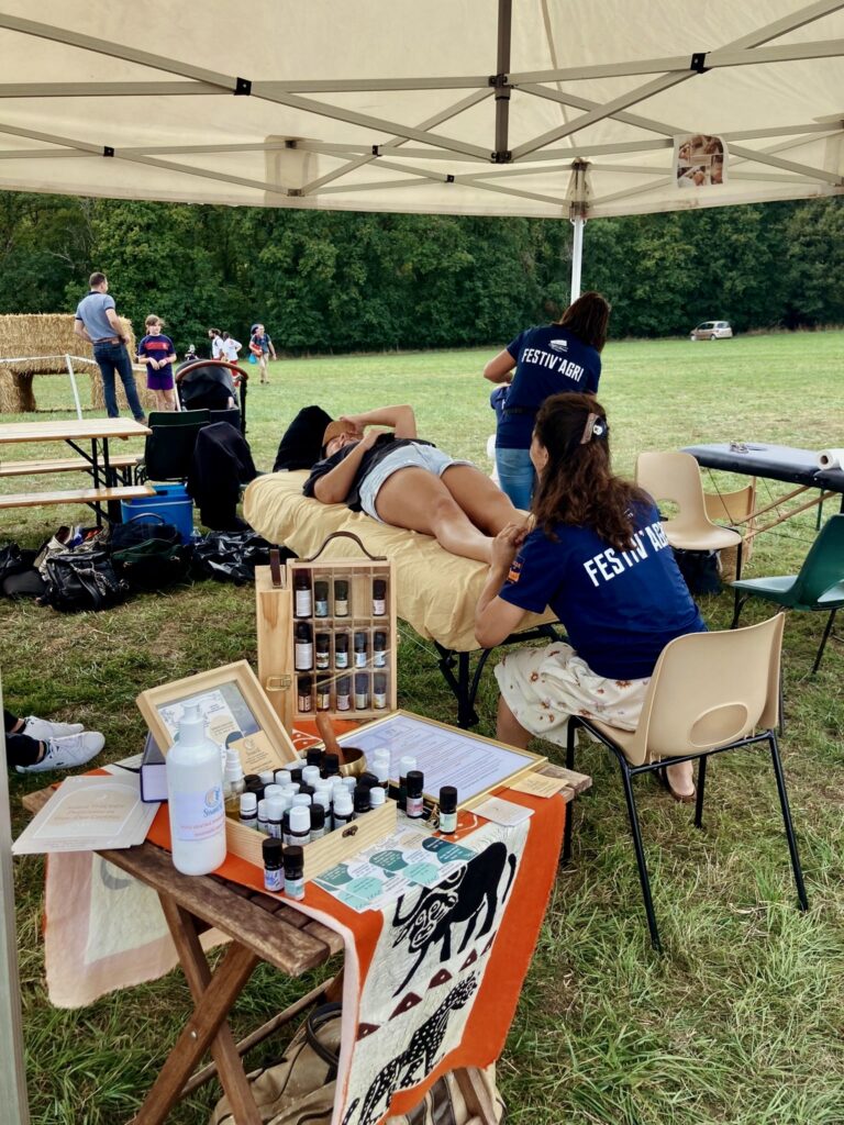 Massage bien être sur une course en Bourgogne